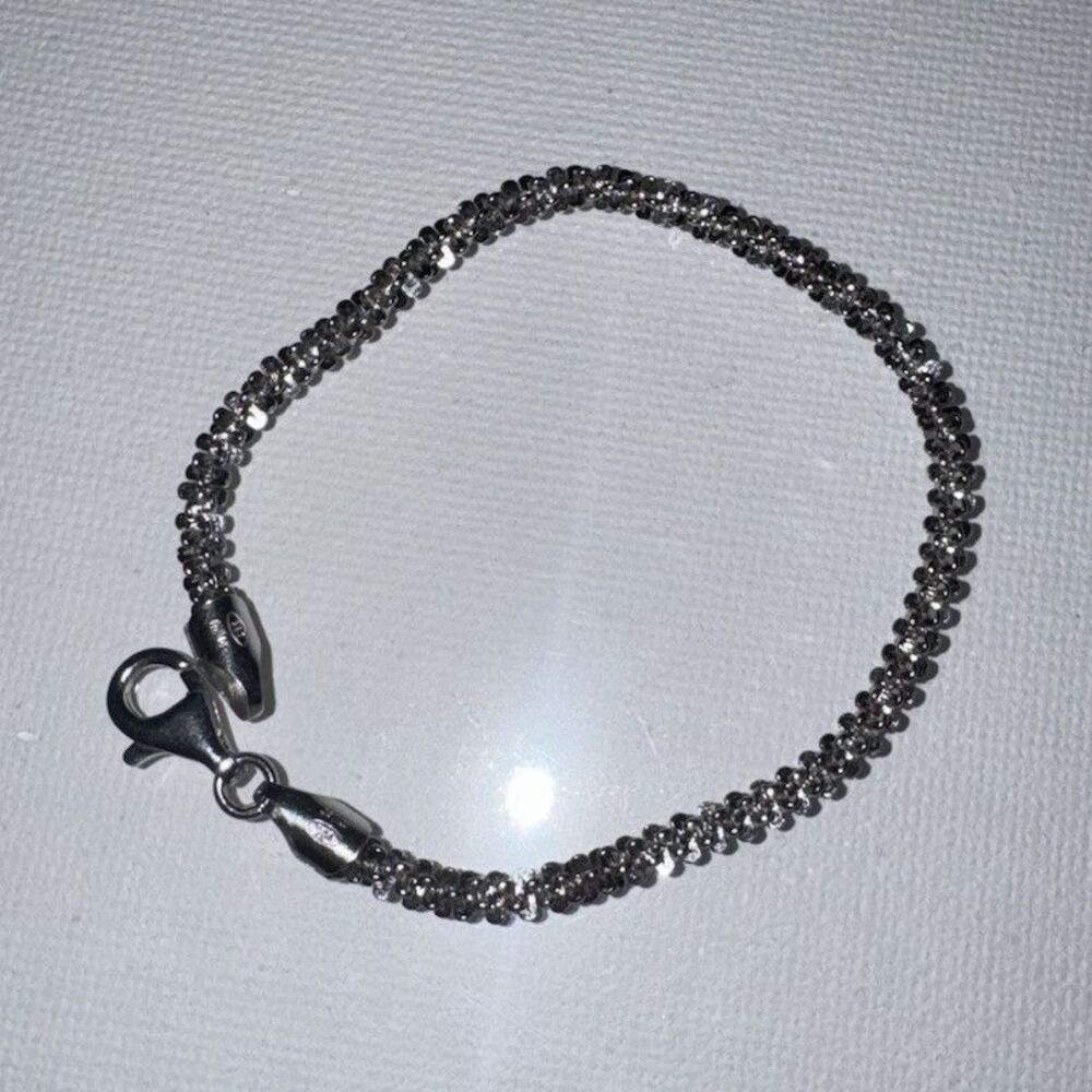Sterling Silver Made in Italy Margarita 7” Bracelet, Lobster Clasp